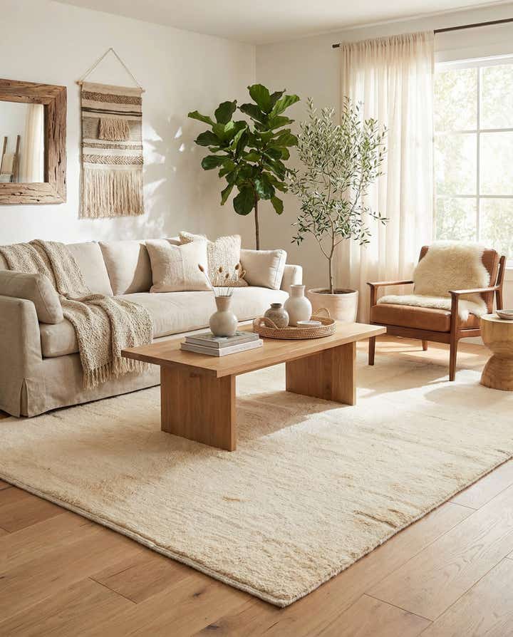5' 8 x 7' 10 Hand Knotted Moroccan Wool Rug