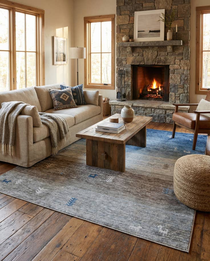 Detail image of 7' 10 x 7' 10 Gabbeh Square Rug