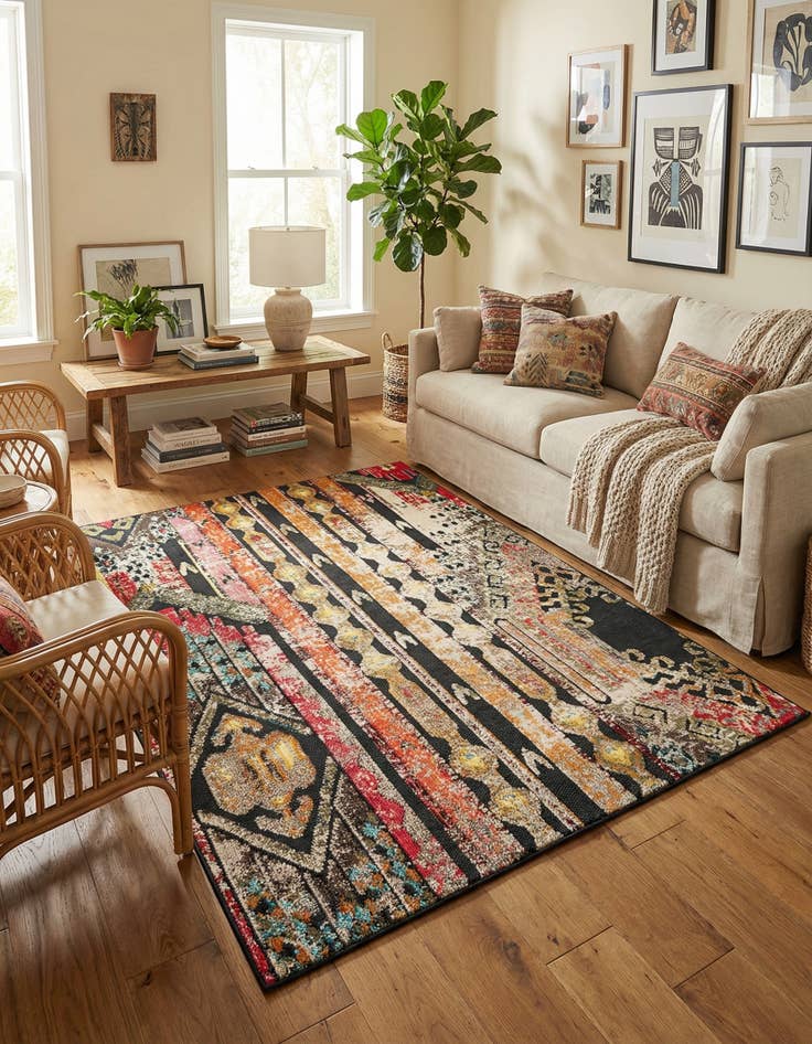 Detail image of 5' x 7'  Washable Casablanca Indoor / Outdoor Rug