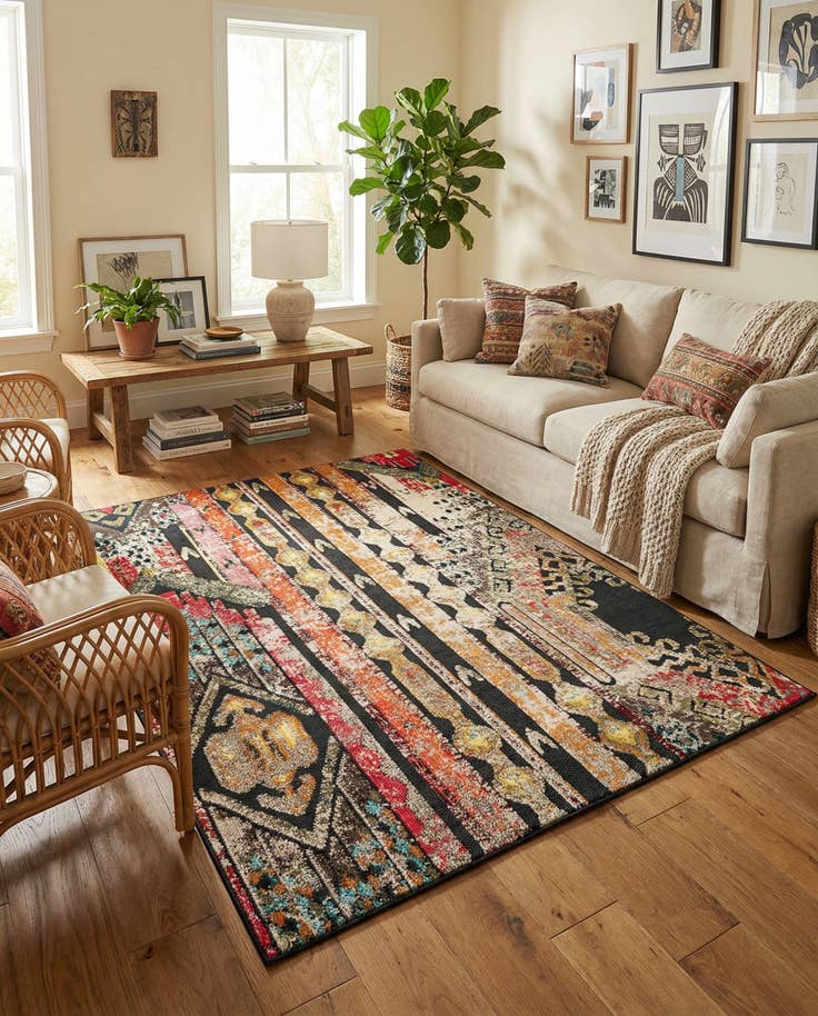 Detail image of 5' x 7' Easy-Clean Casablanca Indoor / Outdoor Rug