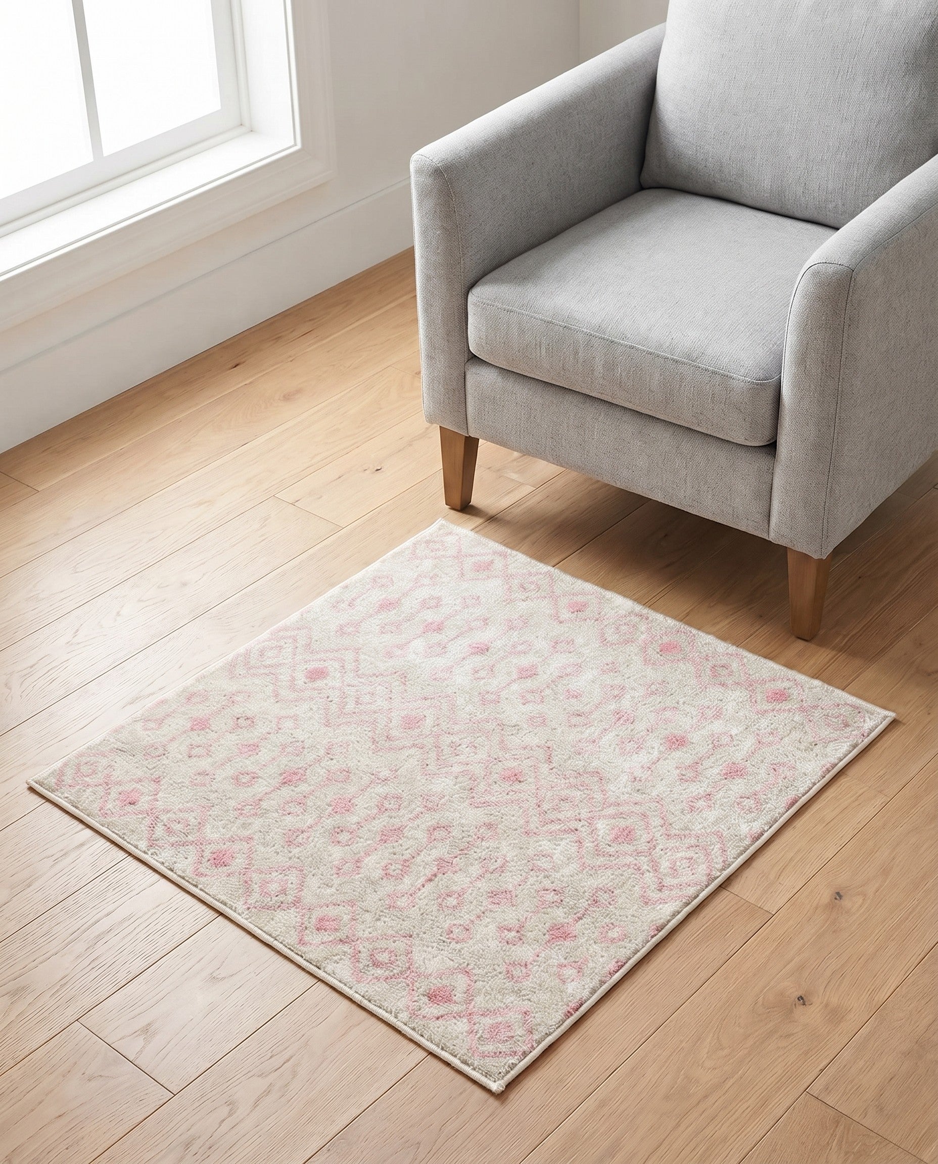 3' 3 x 3' 3 Moroccan Trellis Square Rug