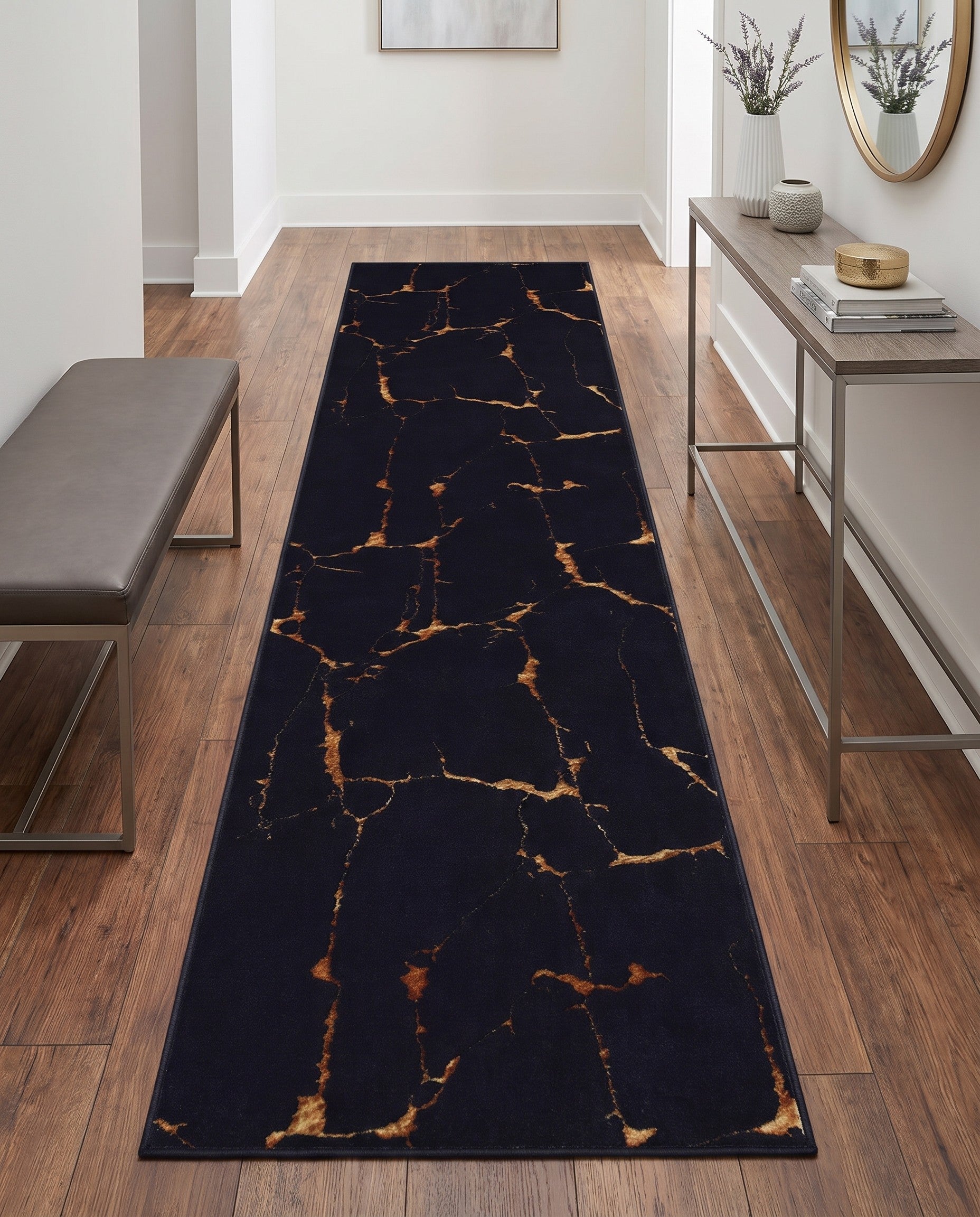 60cm x 245cm Vogue Geo Runner Rug