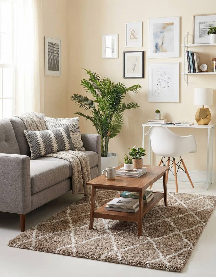 Detail image of  3' 3 x 5' 3 Soft Touch Shag Rug