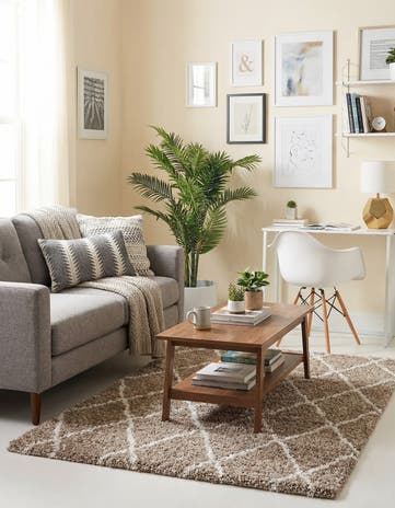 Khaki Soft Touch Shag Rug