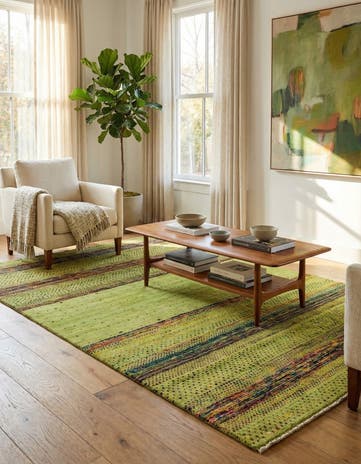 5' x 6' 7 Hand Knotted Tibet Wool Rug
