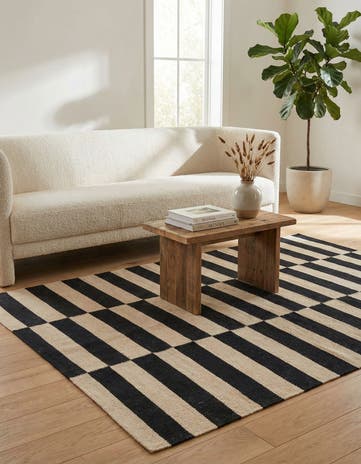 3' 3 x 4' 10 Hand Woven Kilim Modern Wool Rug