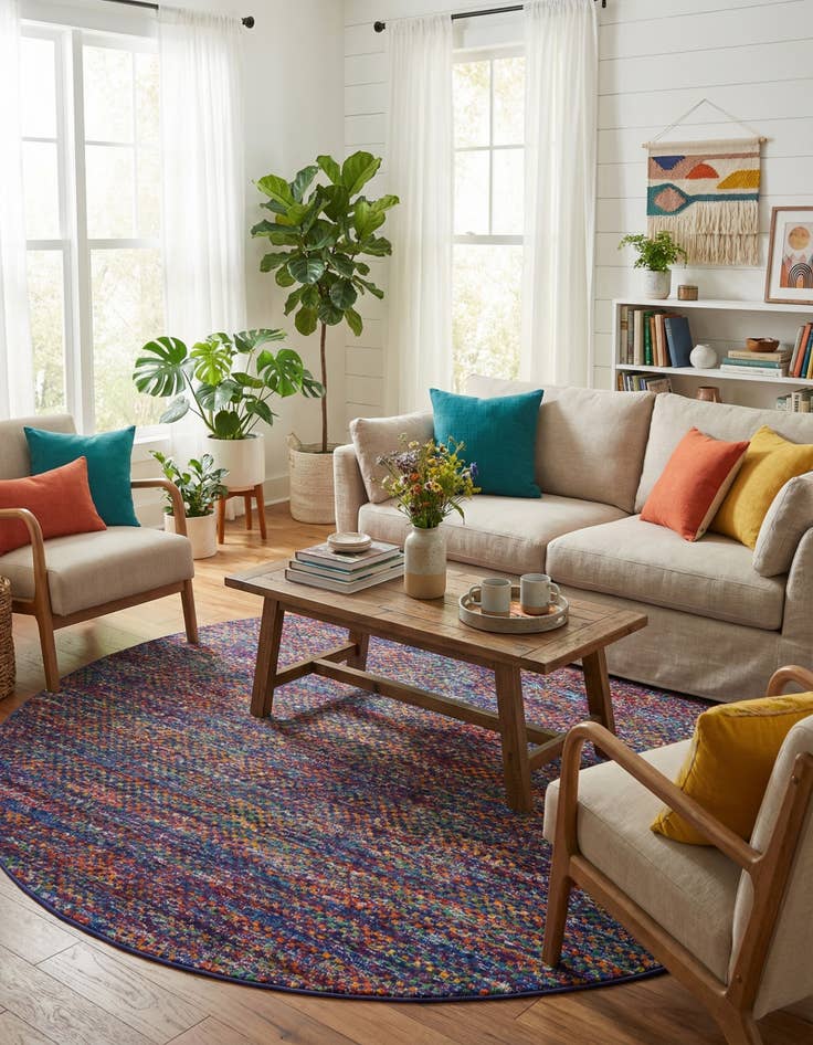 Detail image of  7' 10 x 7' 10 Calypso Round Rug