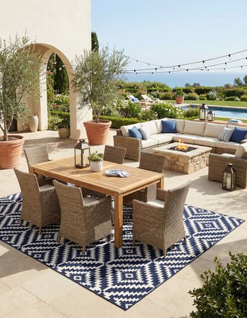 9' x 12' Easy-Clean Sabrina Soto Indoor / Outdoor Rug