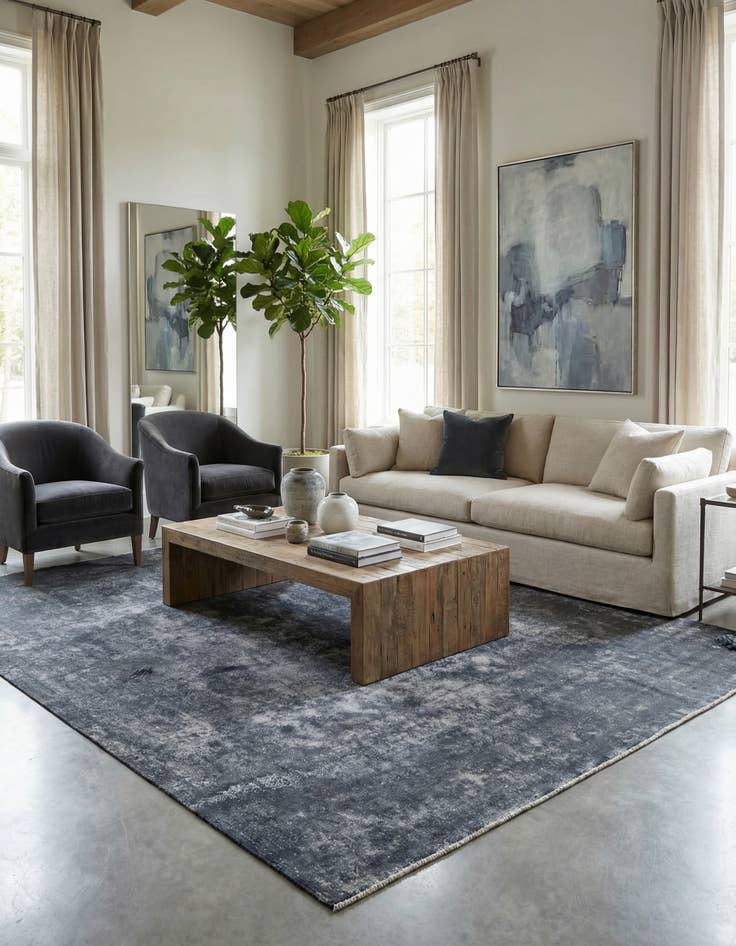 Detail image of 9' 10 x 12' 3  Hand Knotted Ultra Vintage Persian Wool Rug