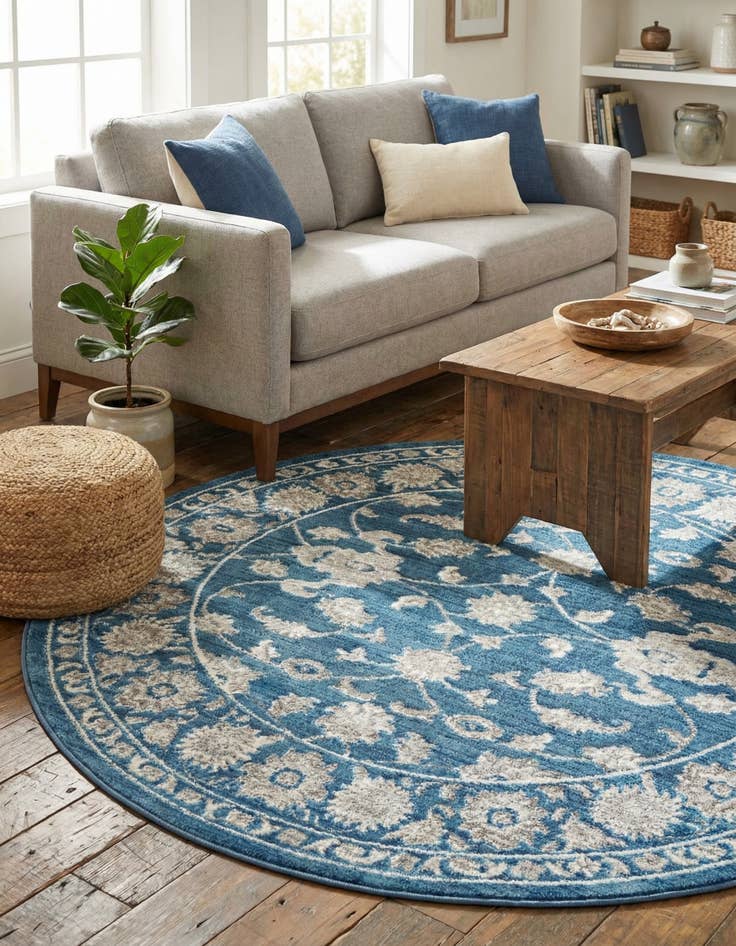 Detail image of 5' x 5' Boston Round Rug