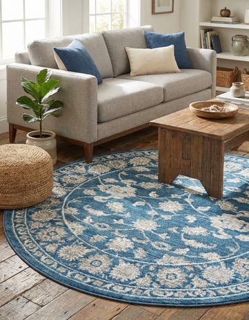 5' x 5' Boston Round Rug