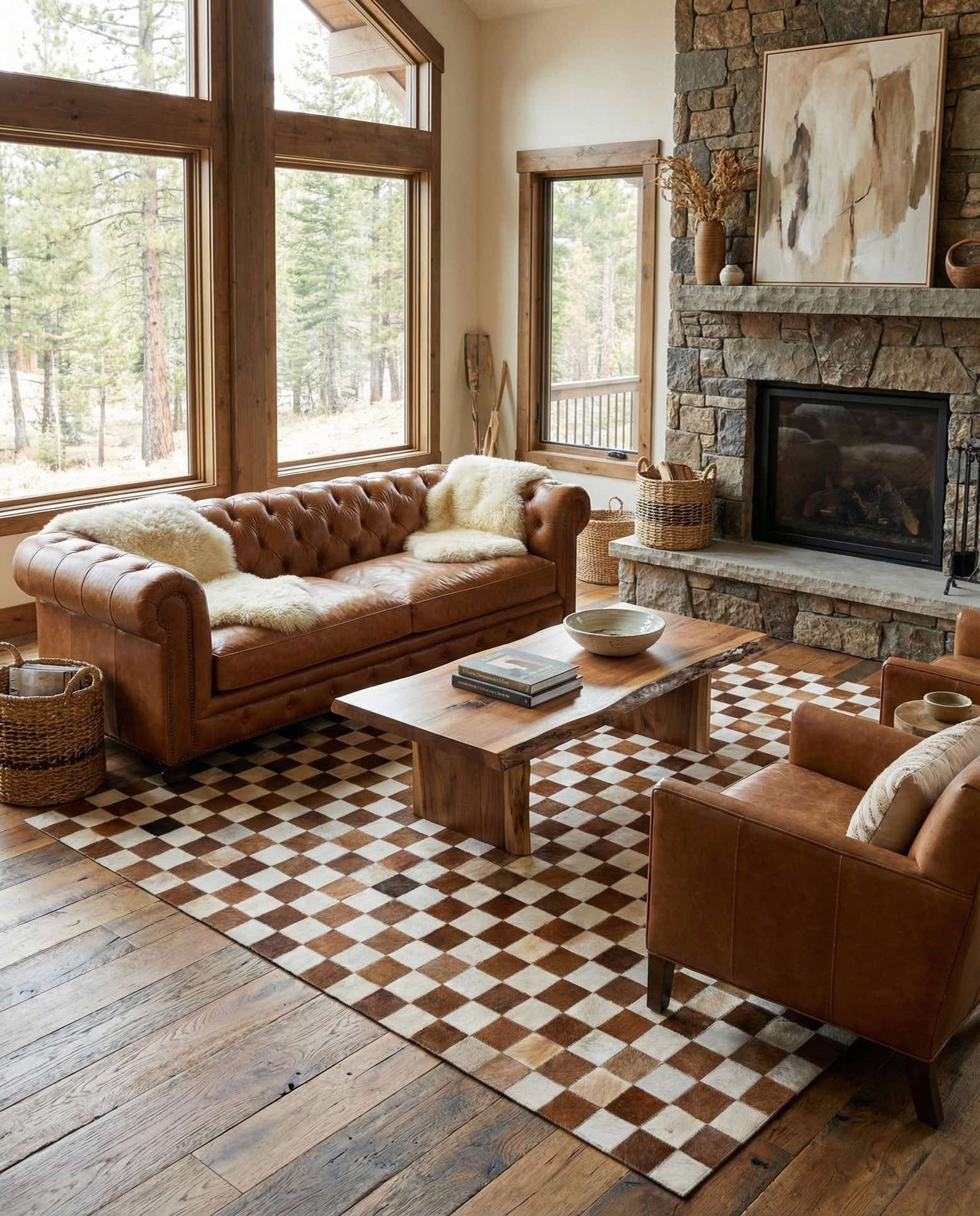 5' x 8' Cowhide - Patchwork Rug