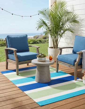4' x 6' Easy-Clean Vista Breeze Indoor / Outdoor Rug