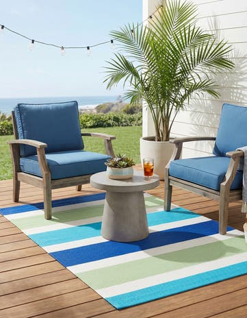 4' x 6' Easy-Clean Vista Breeze Indoor / Outdoor Rug