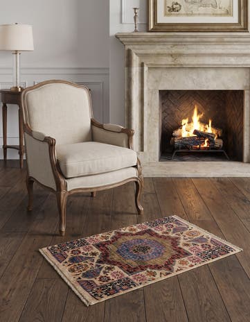 2' x 2' 11 Hand Knotted Mamluk Ziegler Rug