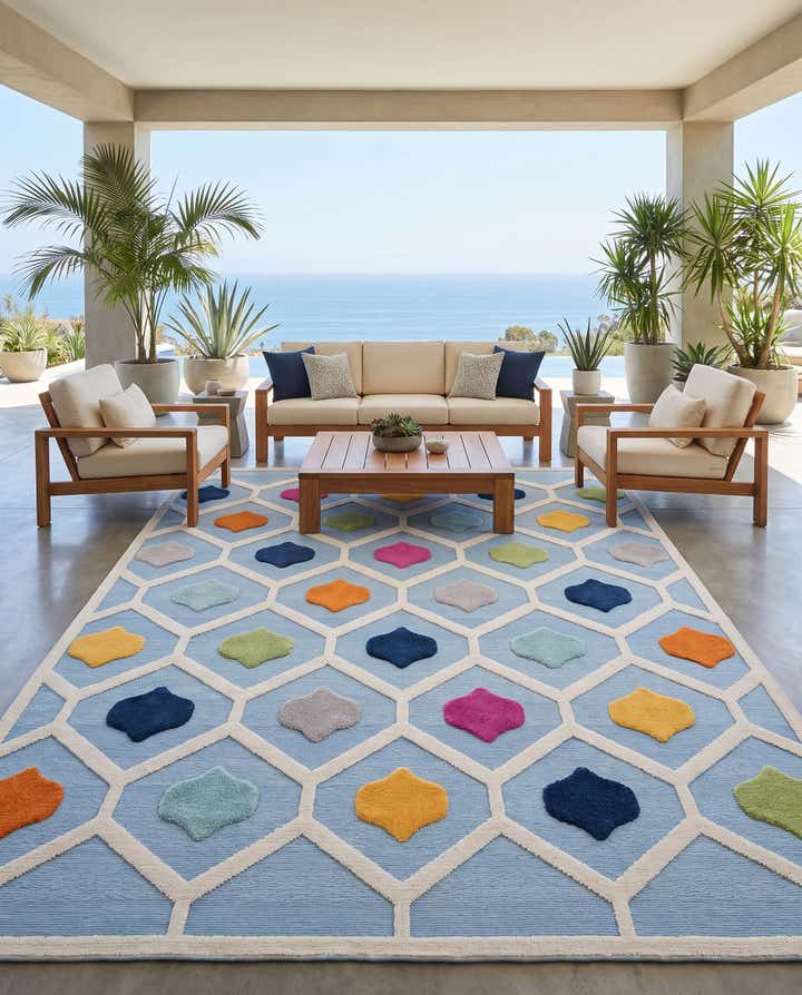 7' 10 x 10' Easy-Clean Aruba Indoor / Outdoor Rug