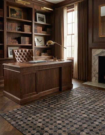 4' 8 x 6' 8 Cowhide Rug