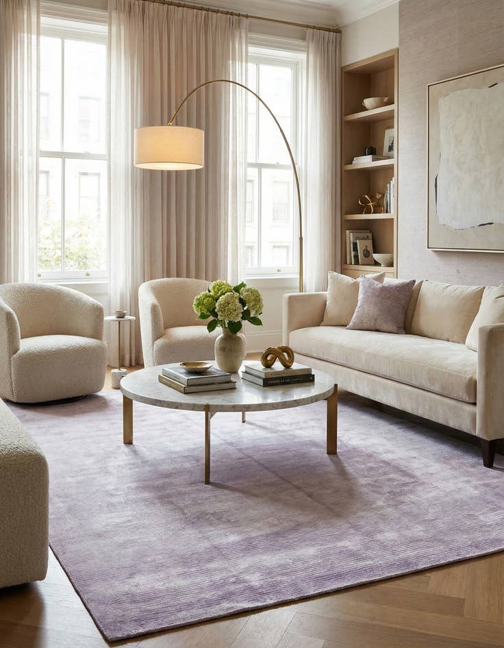 Detail image of 6' 6 x 9' 9  Hand Knotted Darya Wool Rug