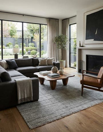 9' x 11' 7 Hand Woven Kilim Modern Wool Rug