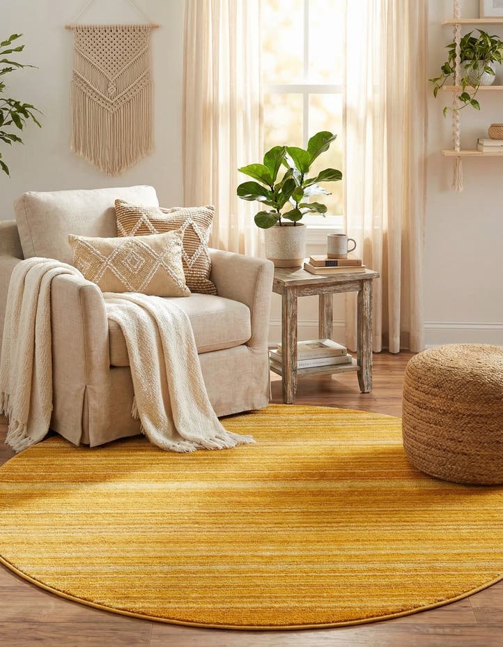 5' 3 x 5' 3 Gemstone Round Rug