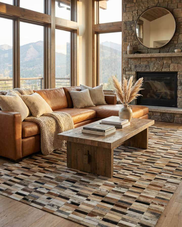 5' x 7' 11 Cowhide - Patchwork Rug