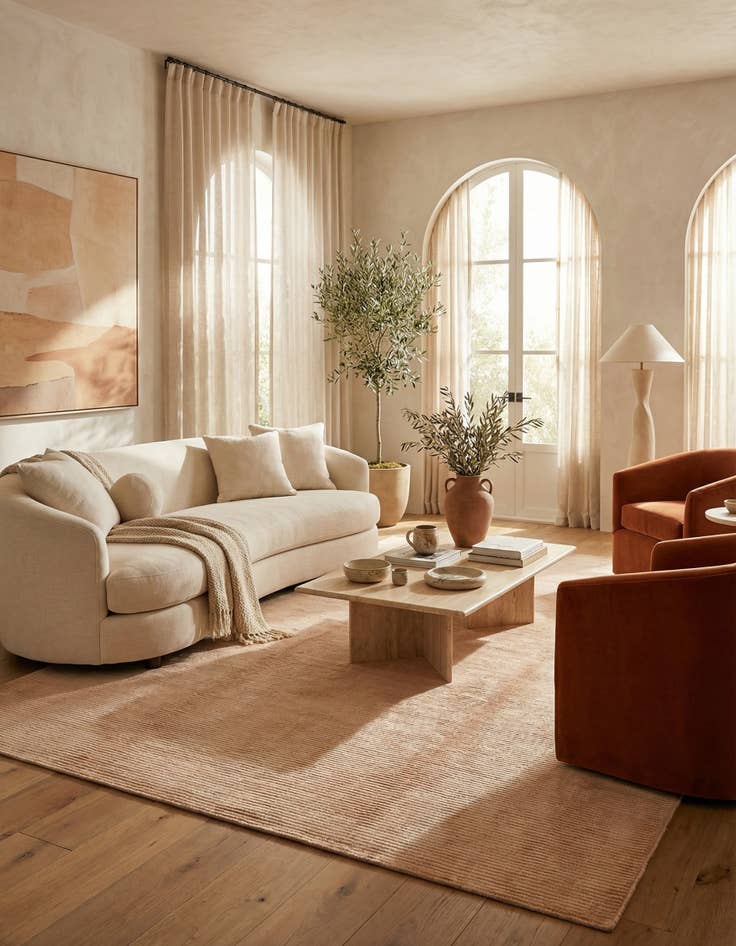 Detail image of  6' 6 x 9' 10  Hand Knotted Darya Wool Rug