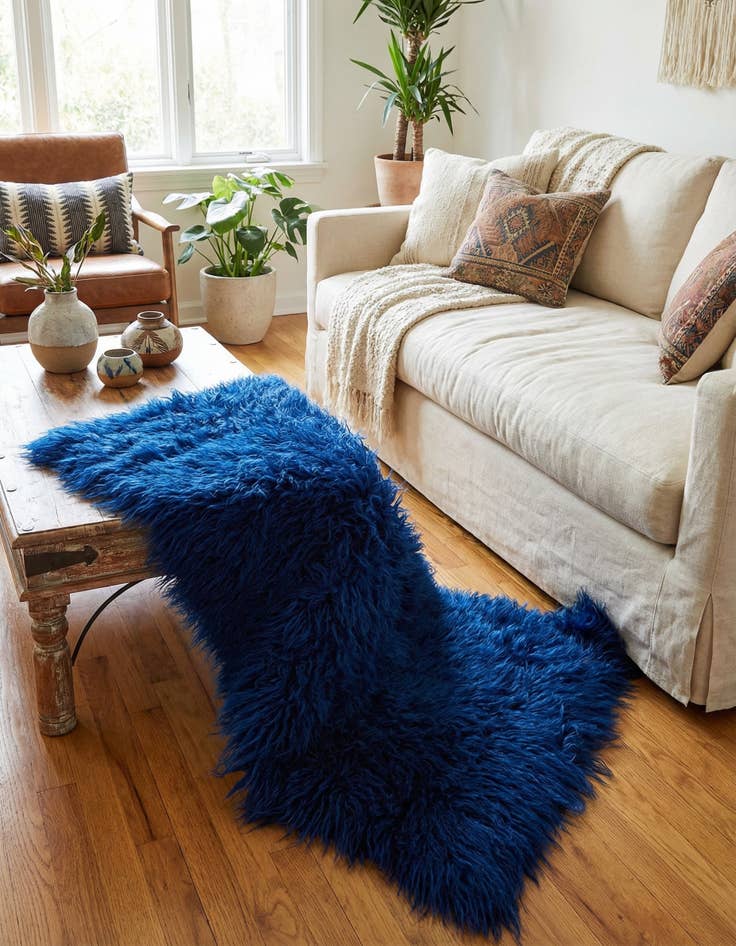 Detail image of  3' x 5' 2  Hand Knotted Moroccan Wool Rug