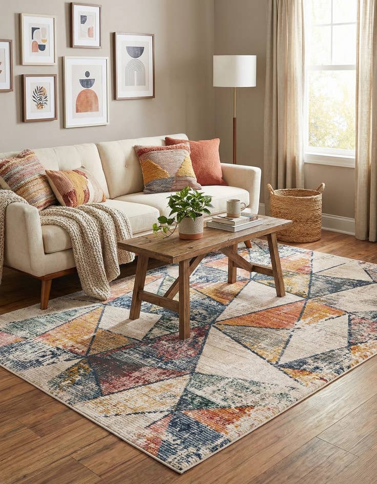 Detail image of 6' x 9' 2 Gemstone Rug