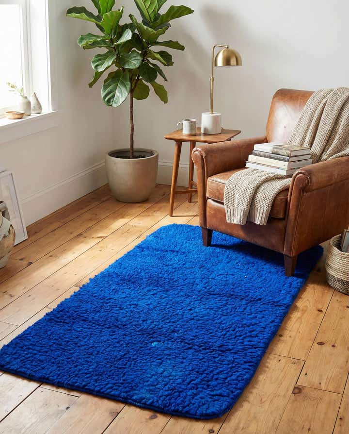 2' 10 x 5' 10 Hand Knotted Moroccan Wool Runner Rug