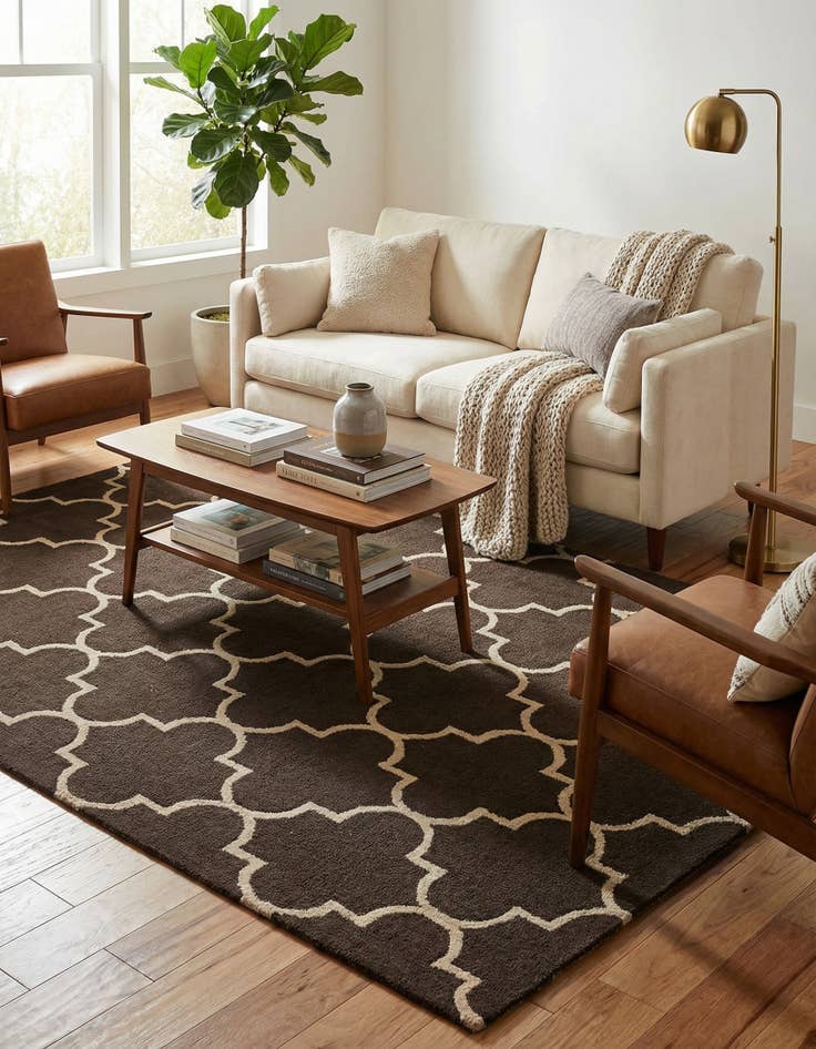 Detail image of 5' x 8' 1 Luna Wool Rug