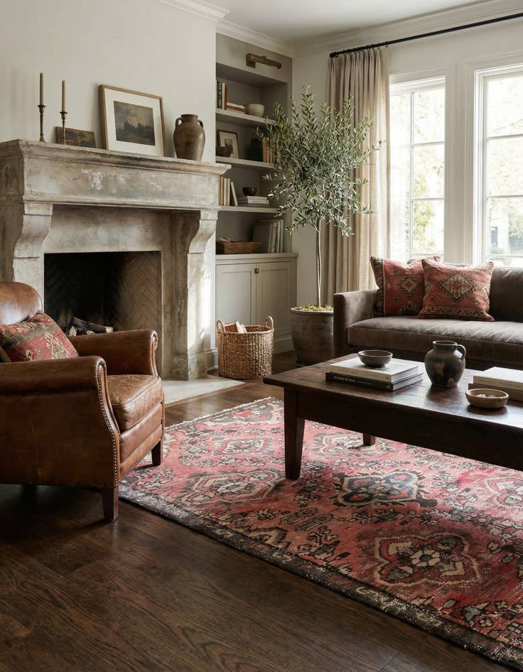 Detail image of 2' 9 x 5' 4  Hand Knotted Ultra Vintage Persian Wool Rug