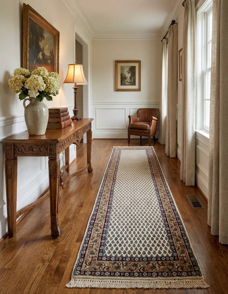 Detail image of  2' 5 x 4' 8  Hand Knotted Mir Wool Rug