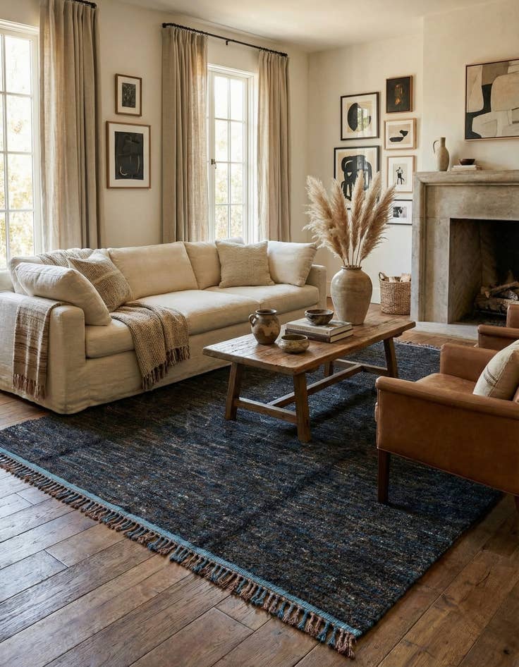 Detail image of 8' 4 x 10'  Hand Knotted Moroccan Wool Rug