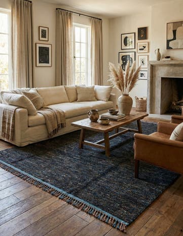 8' 4 x 10' Hand Knotted Moroccan Wool Rug