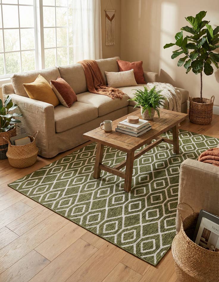 Detail image of 4' x 6' Easy-Clean Jill Zarin Turks and Caicos Indoor / Outdoor Rug