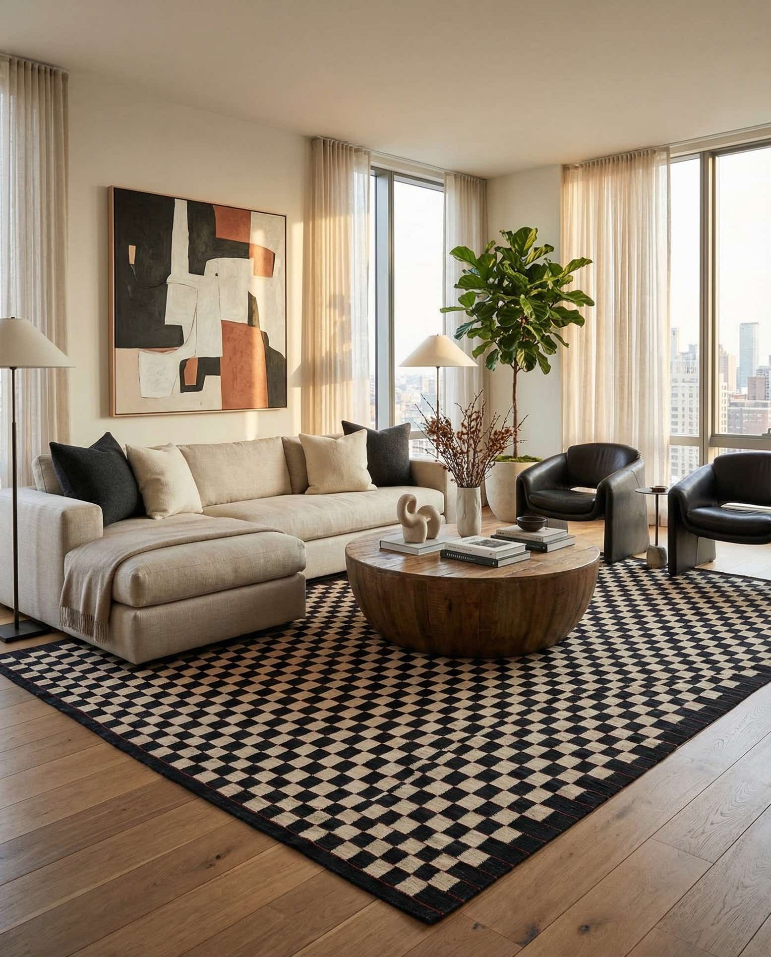 8' 5 x 11' 2 Hand Woven Kilim Modern Wool Rug