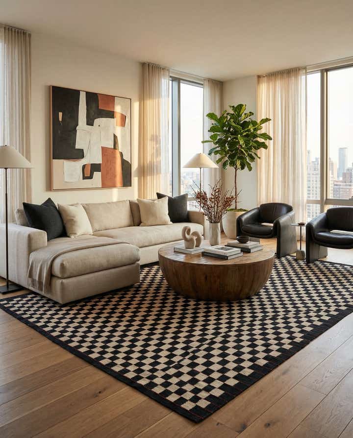 8' 5 x 11' 2 Hand Woven Kilim Modern Wool Rug