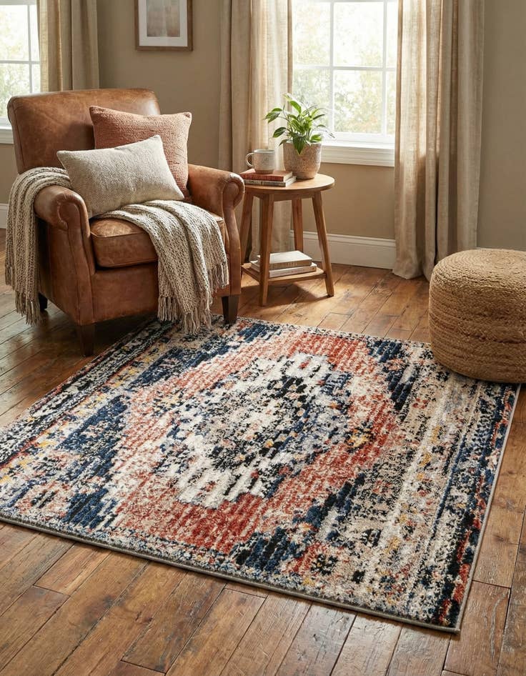 Detail image of  4' x 4' Tucson Square Rug