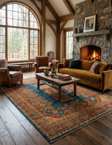 5' 8 x 8' 3 Luribaft Wool Rug