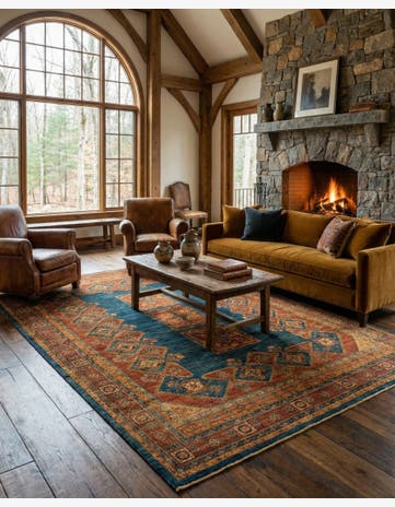 5' 8 x 8' 3 Luribaft Wool Rug
