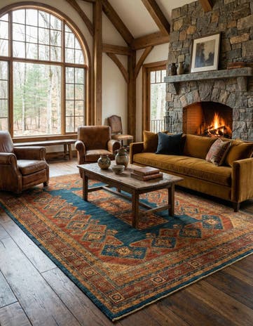 5' 8 x 8' 3 Luribaft Wool Rug