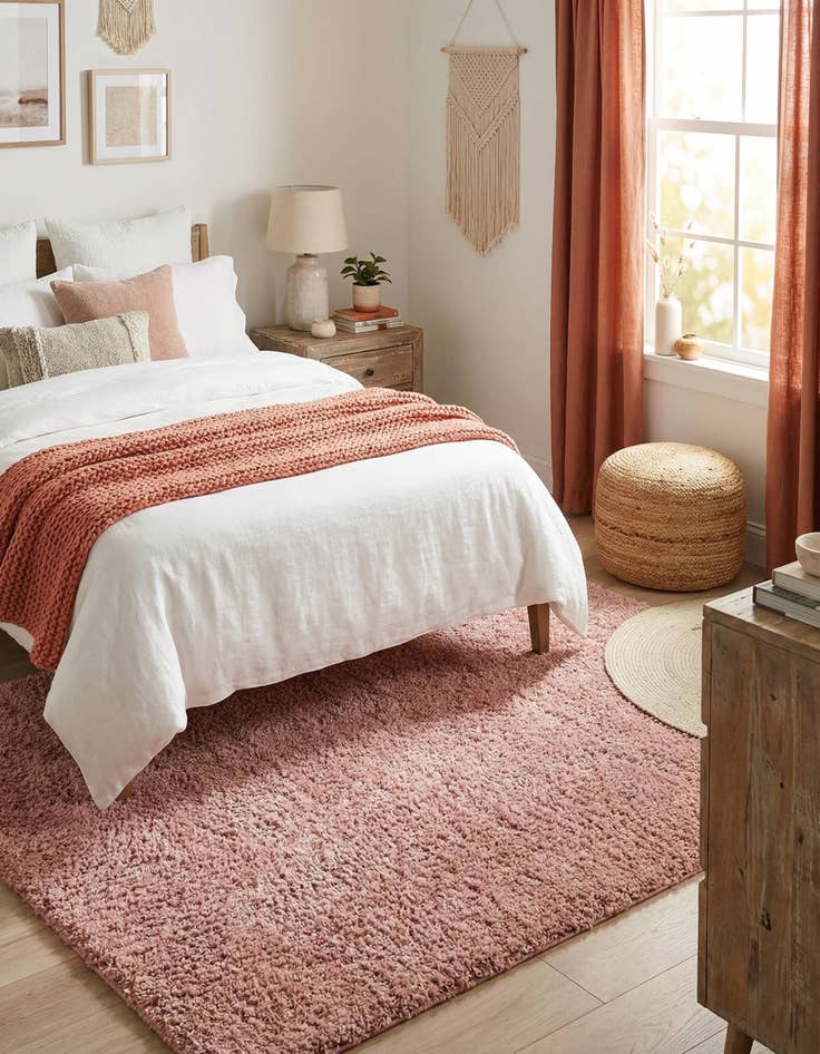 Detail image of  7' 10 x 7' 10 Jill Zarin Shaggy Chic Square Rug