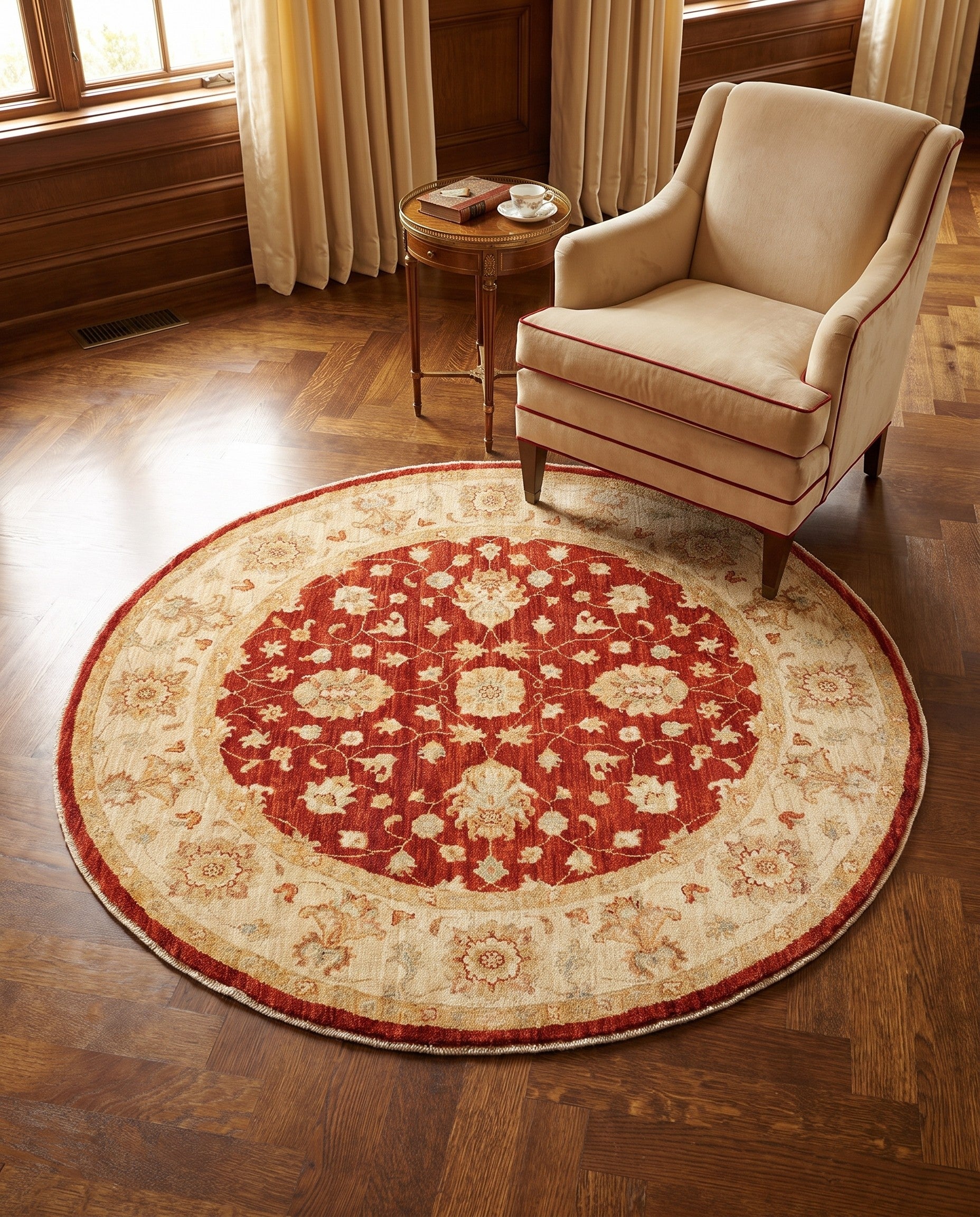 4' 7 x 5' Kaizar Round Rug