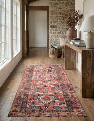 3' 6 x 6' 9 Hand Knotted Ultra Vintage Persian Wool Rug