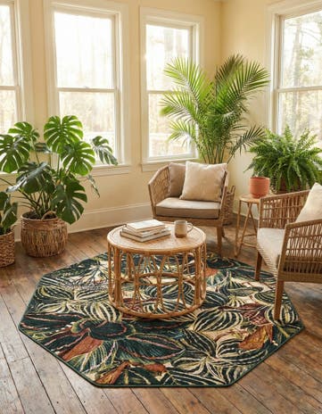 Blossom Octagon Rug