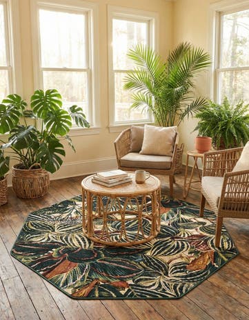 Blossom Octagon Rug