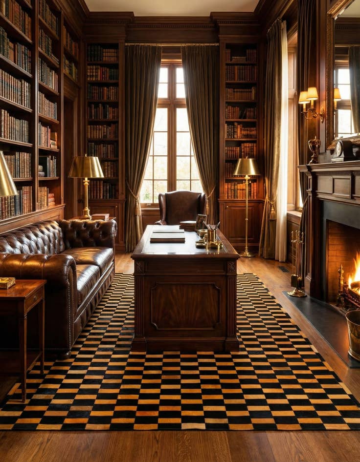 Detail image of  8' 3 x 9' 11 Cowhide - Patchwork Rug