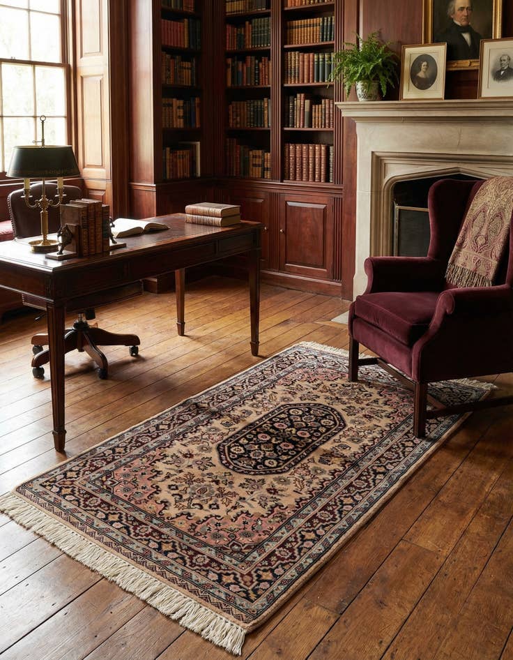 Detail image of 3' 1 x 5' 4  Hand Knotted Bokhara Wool Rug