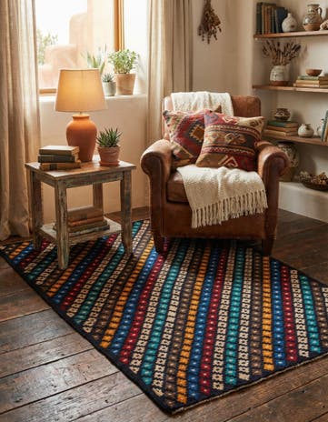 4' x 6' Hand Knotted Balouch Wool Rug