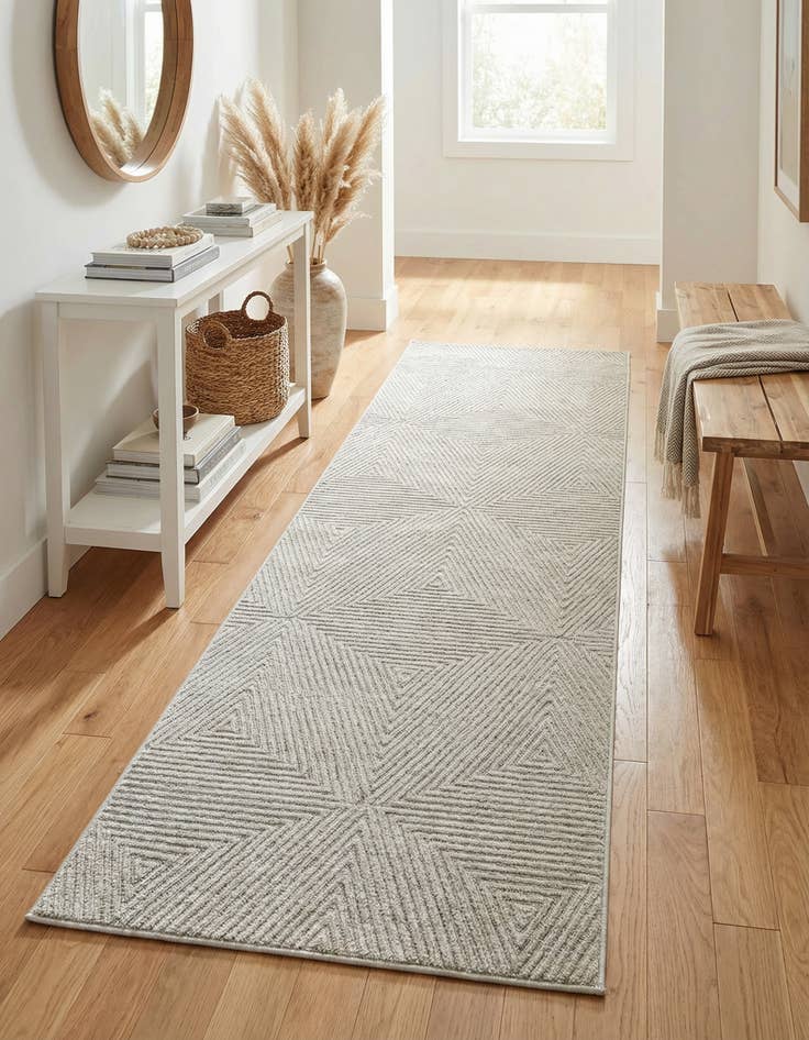 Detail image of 2' 7 x 10' Easy-Clean Sabrina Soto Indoor / Outdoor Runner Rug